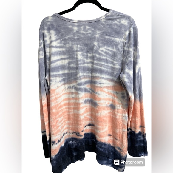 Green Tea Tie Dye Longsleeve Shirt - Picture 2 of 4